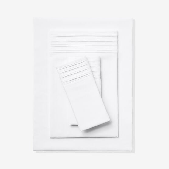 Microfiber Pleated Hem Sheet Set, OFF WHITE, hi-res image number null