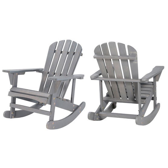 Adirondack Wooden Rocking Chair, , alternate image number null