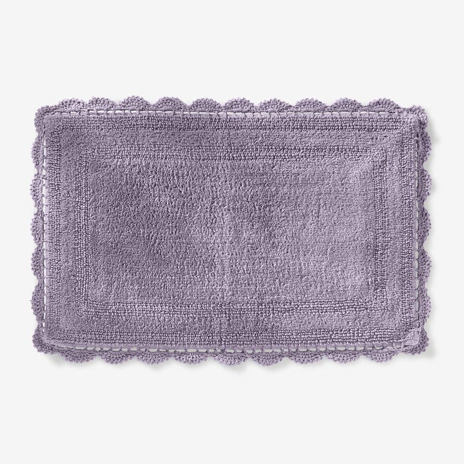 Rectangular Crochet Bath Mat, LAVENDER, hi-res image number null