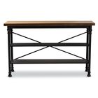 Velera Vintage Wood Metal Kitchen Storage Shelf Unit Furniture, , on-hover image number null