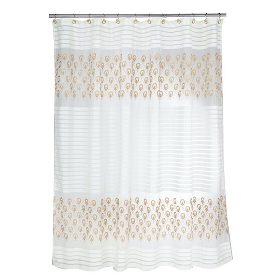 Seraphina Shower Curtain, BEIGE GOLD, hi-res image number null