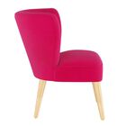 Velvet Curved Arm Chair, , alternate image number null