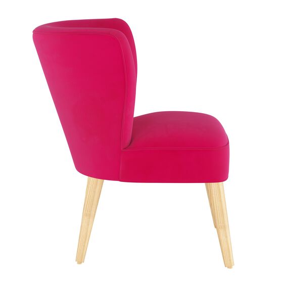 Velvet Curved Arm Chair, , alternate image number null