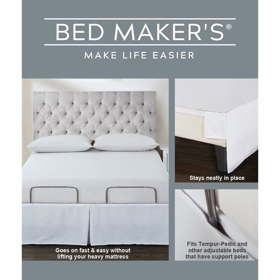 Bed Maker S Adjustable Wrap Around, Can You Use A Dust Ruffle With An Adjustable Bed