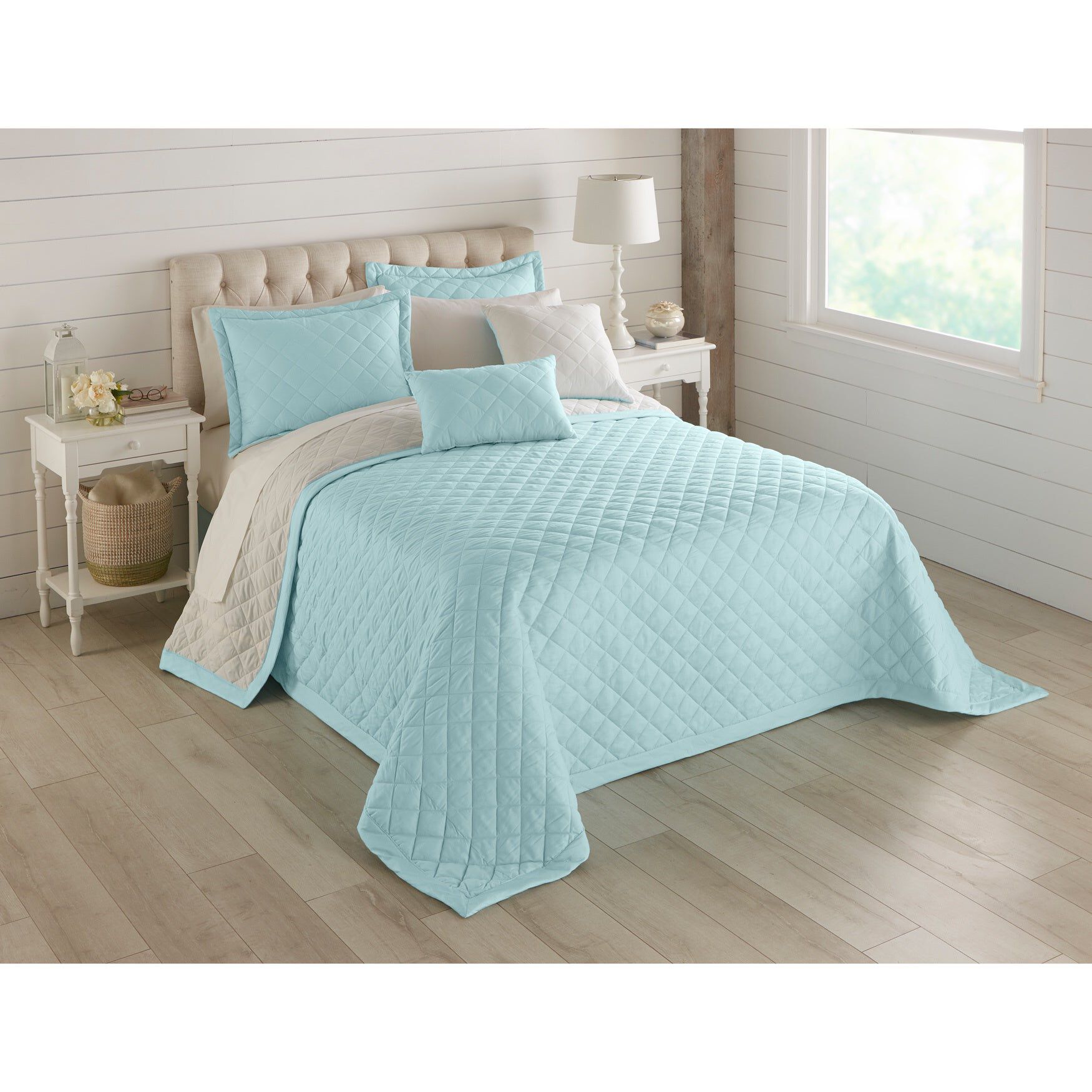 BH Studio Reversible Quilted Bedspread Brylane Home