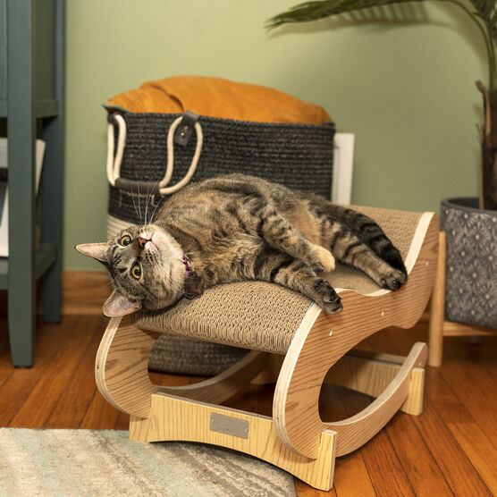 Armarkat Real Wood Medium Wooden Cat Rocking Chair, Detachable Cat Swing Chair S1302 Cat Chair, , alternate image number null