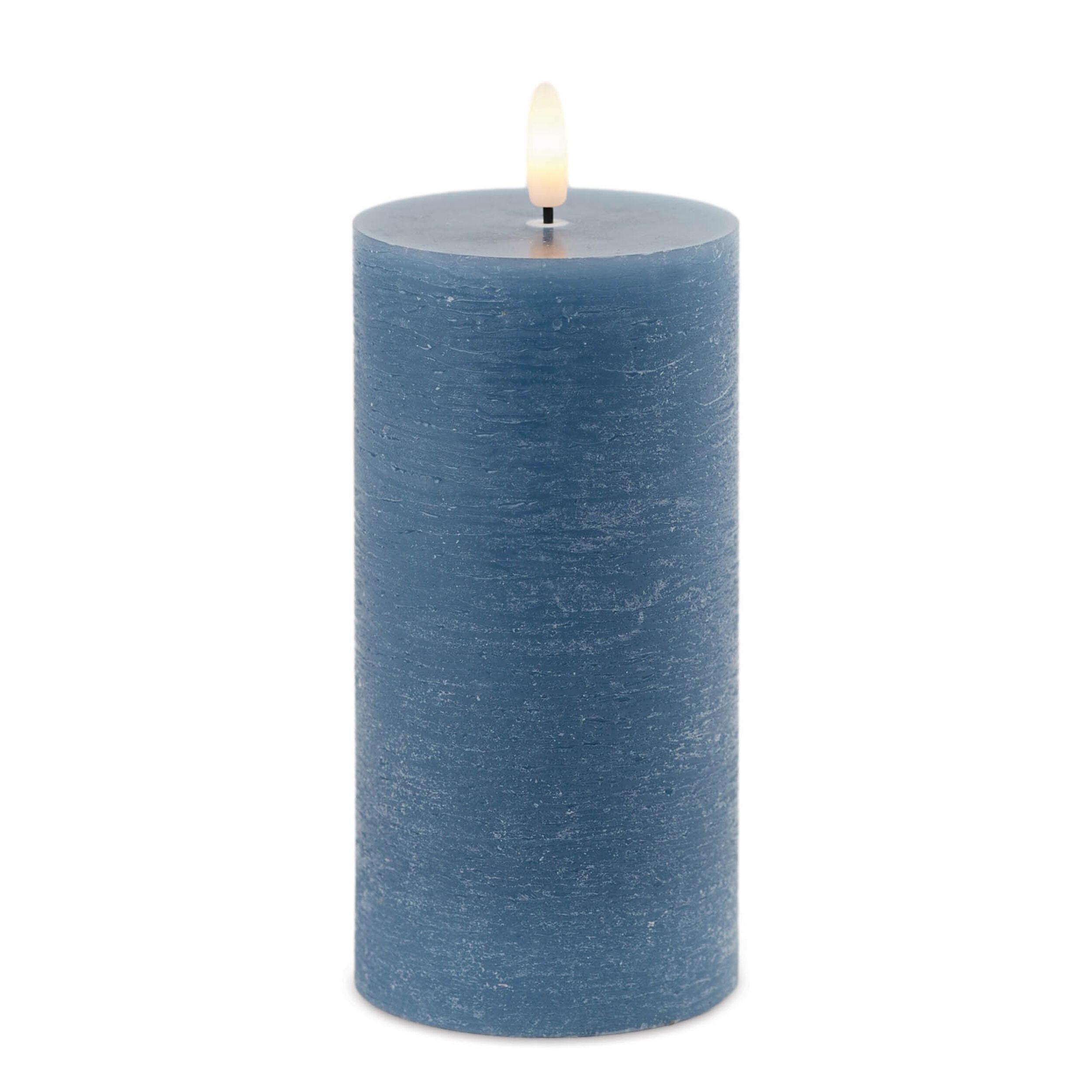 FIA Wick Blue Pillar Candle (Set of 2), BLUE, hi-res image number 0