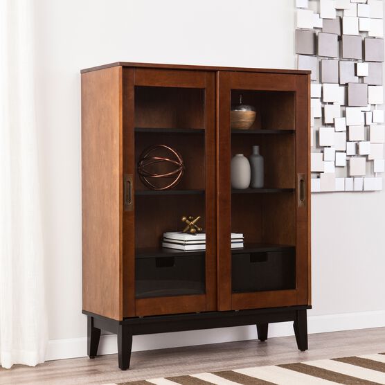 Holly & Martin Zhang Double-Door Display Cabinet, TOBACCO, hi-res image number null