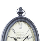 Set Of 2 Black Metal Vintage Wall Clock, , alternate image number null