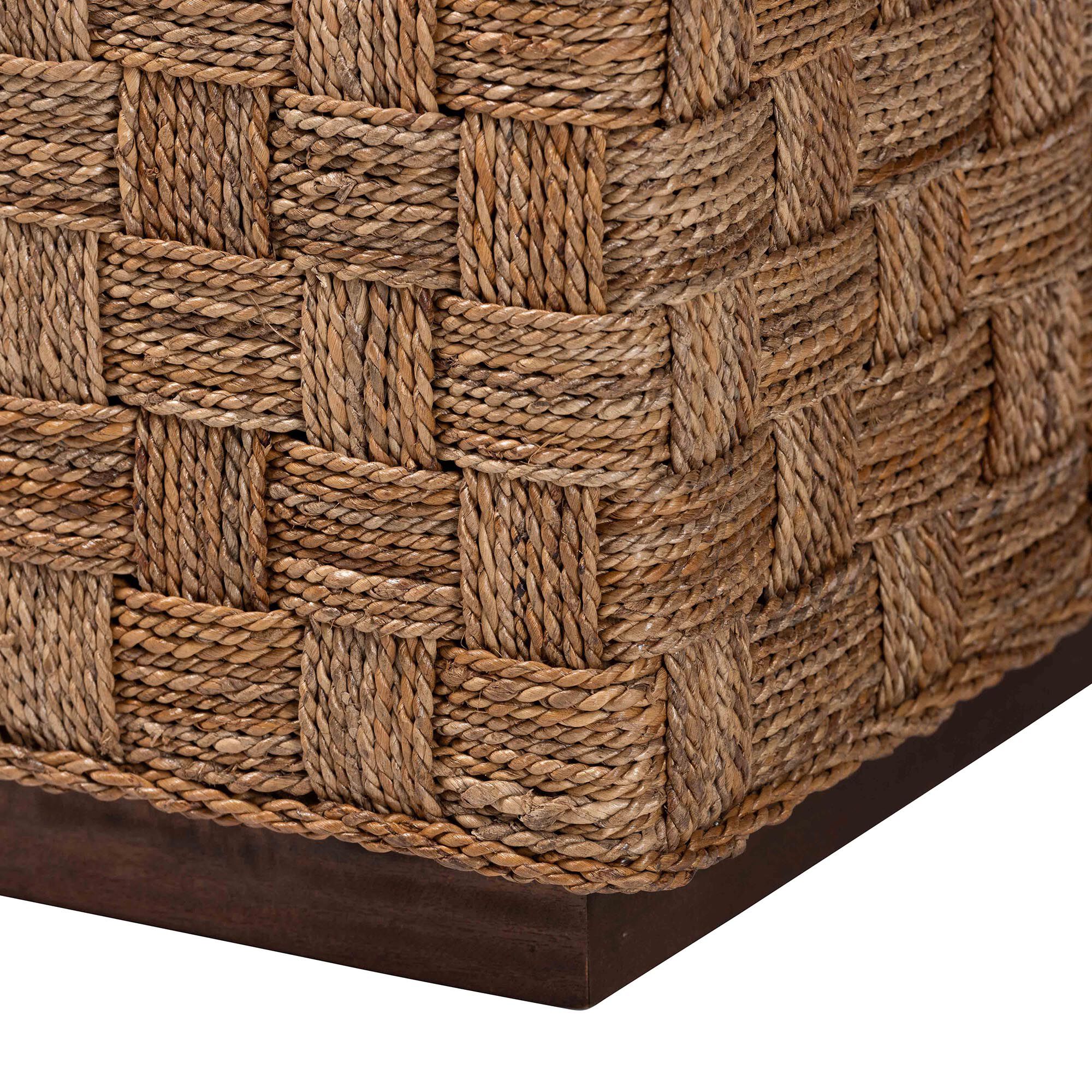 Karina Bohemian Natural Seagrass End Table, NATURAL, alternate image number 5