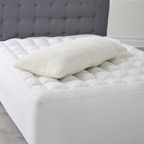 Sherpa Reversible Topper Mattress Pads Toppers Brylane Home