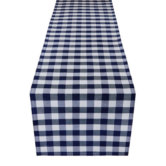 Buffalo Check Table Runner - 13-in x 48-in, NAVY, hi-res image number null