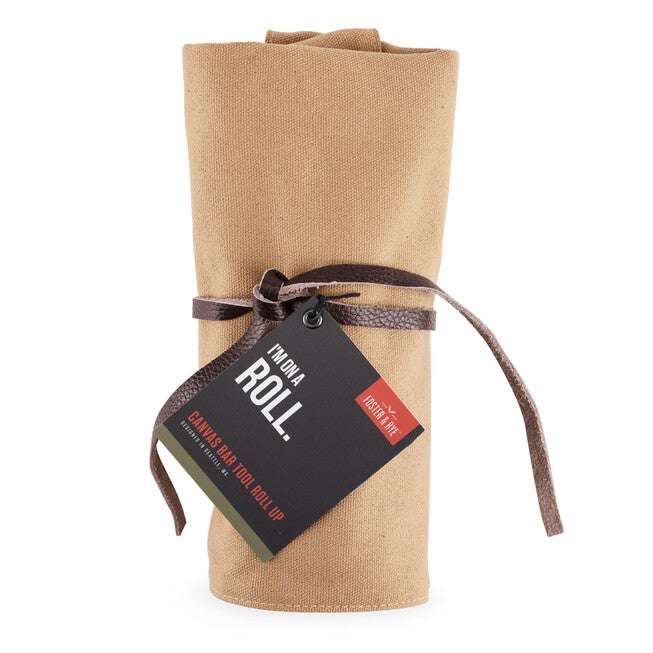 Canvas Roll-Up Cocktail Barware Kit, , alternate image number null