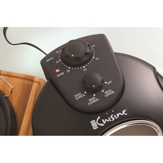 Euro Cuisine 12 Rotating Pizza Maker With Stone Baking Pan