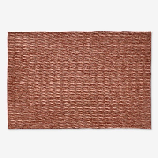 Carmel Indoor/Outdoor Textured Solid Rug 6 feet 6 inches x 9 feet 4 inches, RED, hi-res image number 0