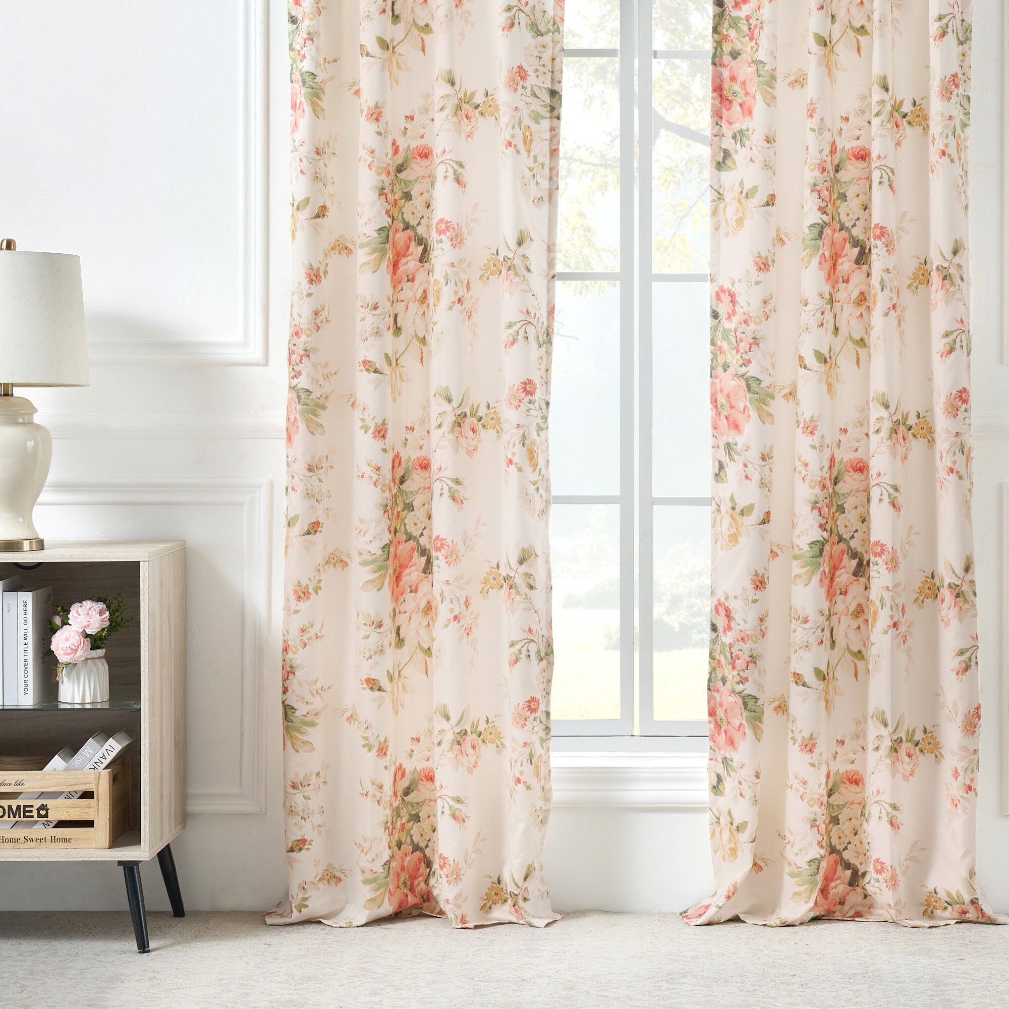 Greenland Home Fashions™ Grace Window Curtain Panels, Set of 2, BUTTERCUP, hi-res image number 0