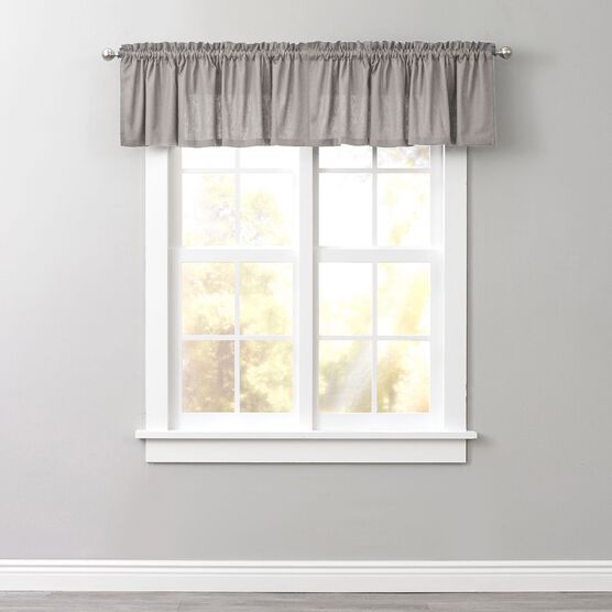 Poly Cotton Canvas Rod-Pocket Valance, Poly Cotton Canvas Rod-Pocket Valance,