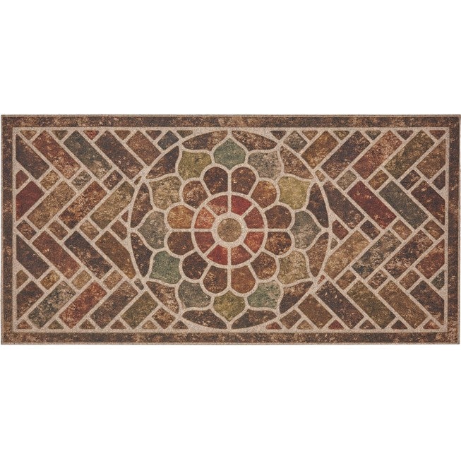 Ornamental Brick Door Mat, CHESTNUT, hi-res image number 0