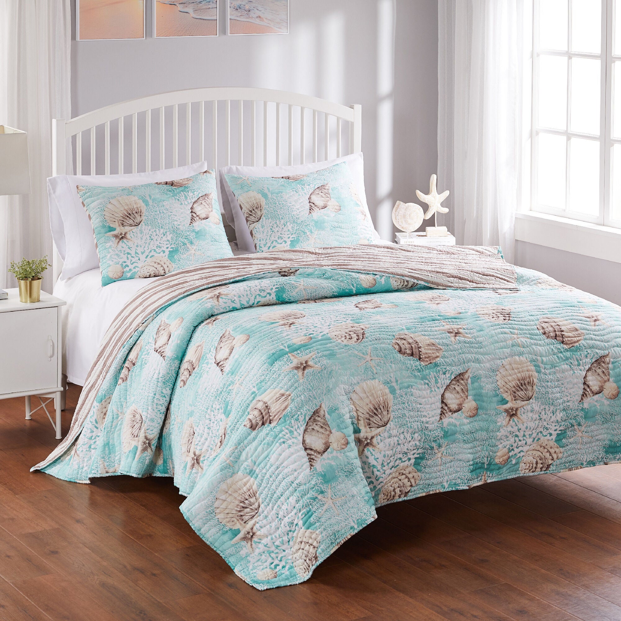 Ocean Turquoise Quilt Set, , alternate image number 3