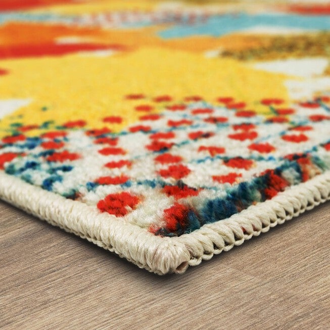 Multi-Color Leaves Kitchen Rug, , on-hover image number null