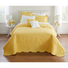 Lily Damask Embossed Bedspread, BUTTER, hi-res image number null