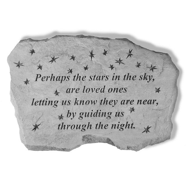 Pehaps The Stars In The Sky Garden Memorial Accent Stone, GREY, hi-res image number null