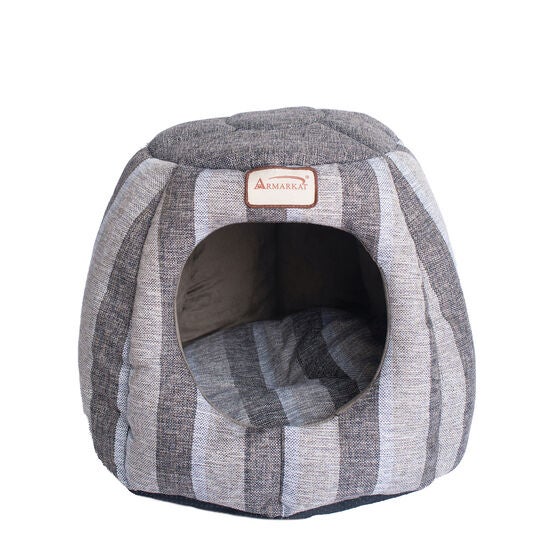 Cat Cave Bed, Gray and Silver, , on-hover image number null