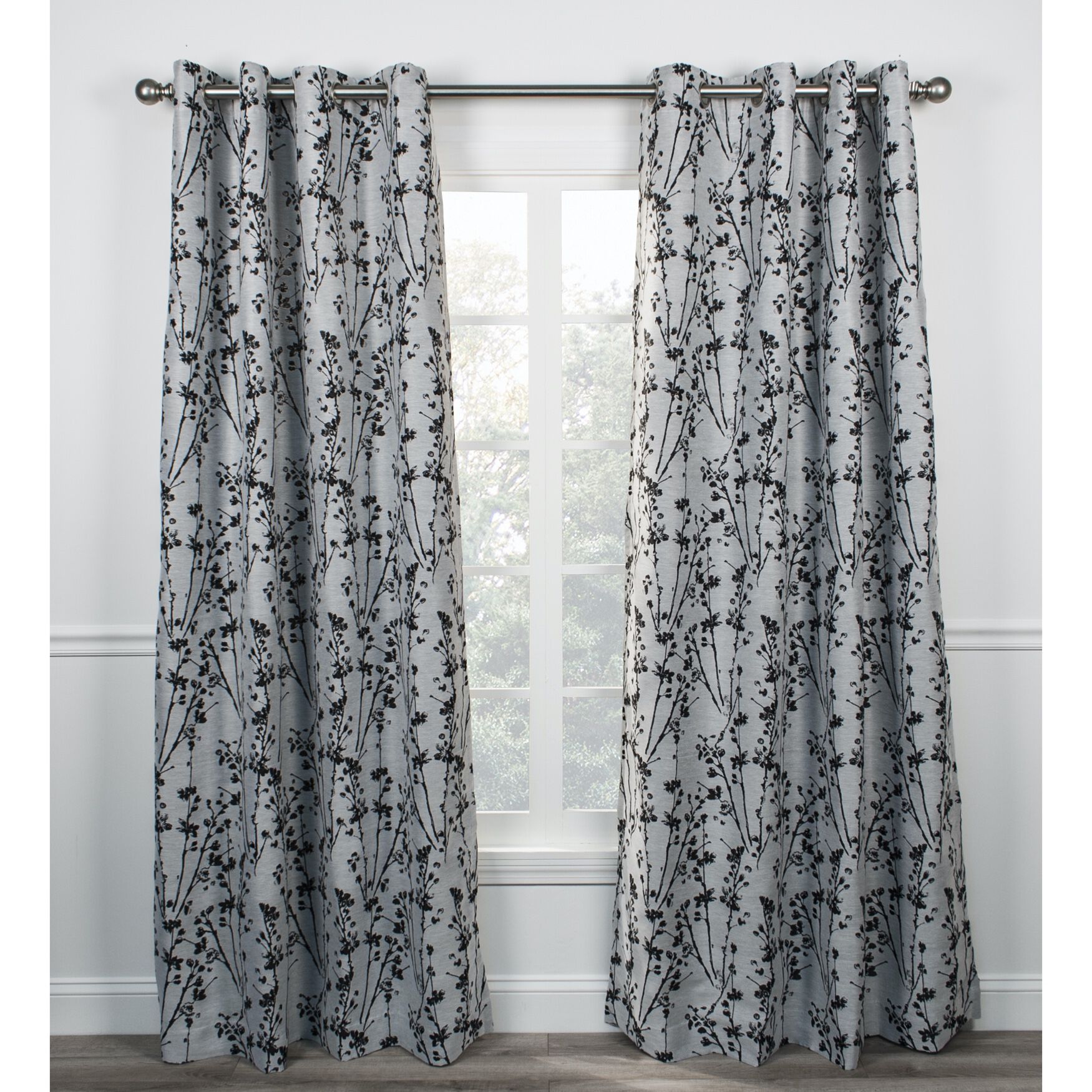 Meadow Lined Grommet Panel, CHROME, hi-res image number 0