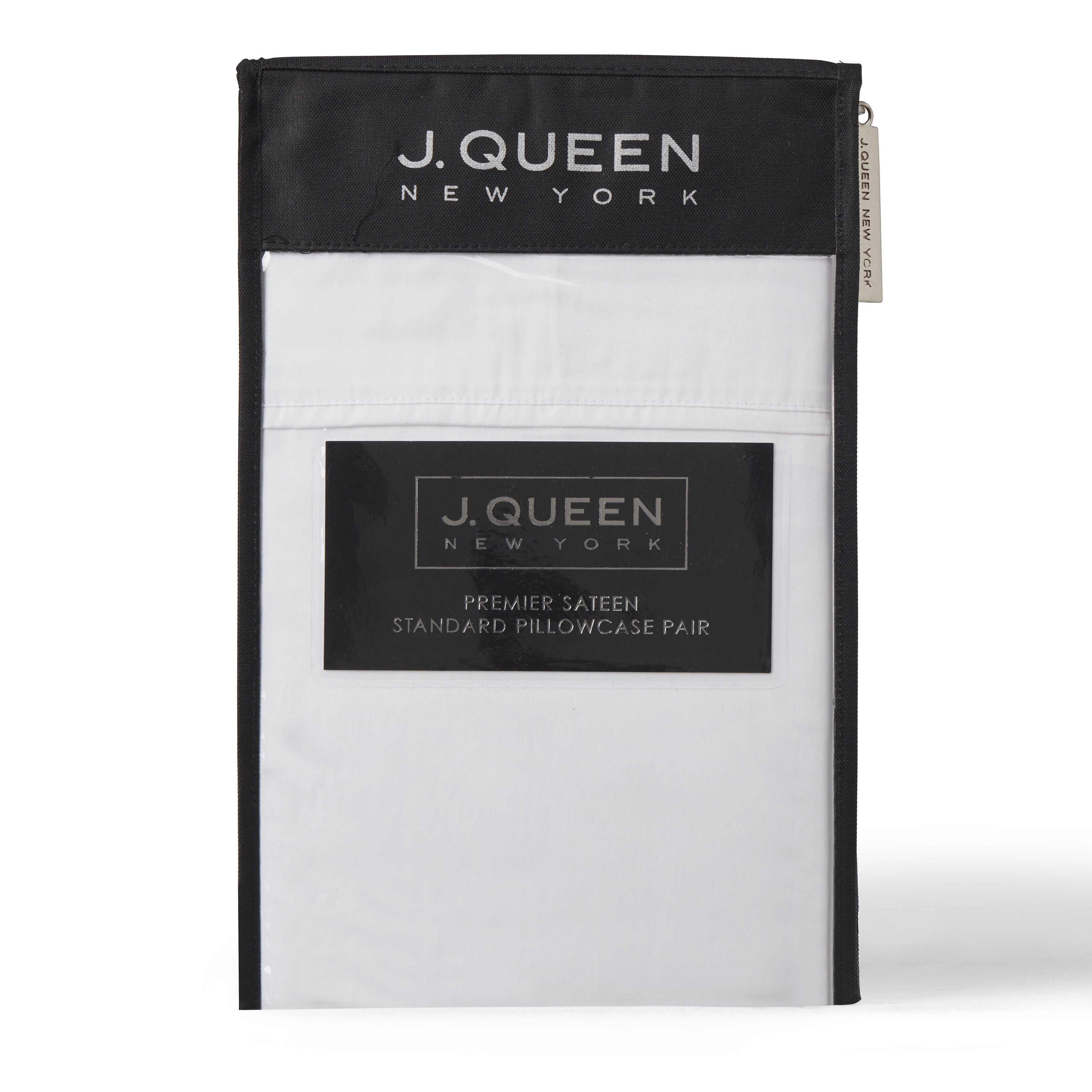 PREMIER SATEEN STANDARD PILLOW CASE PAIR, CRISP WHITE, alternate image number 2