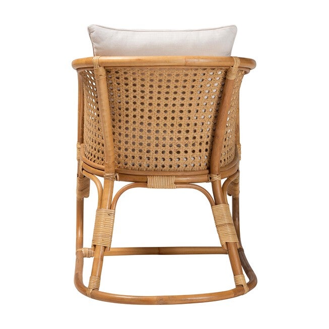 Niko Bohemian Light Honey Rattan Arm Chair, LIGHT, alternate image number null