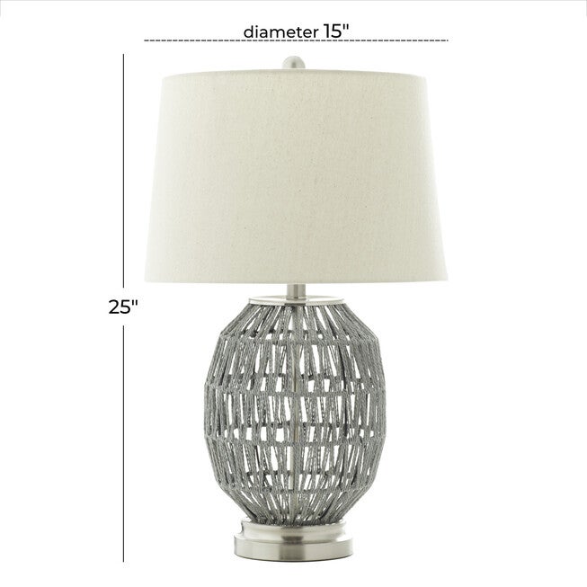 Grey Coastal Table Lamp, , alternate image number 7