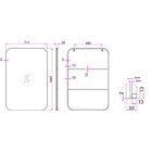 Rectangular Metal Frame Mirror, , alternate image number null