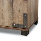 Cyrille Farmhouse Rustic Finished Wood 4-Door Shoe Cabinet Furniture, , alternate image number null