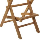 Set Of 2 Brown Teak Wood Traditional Bar Stool, , alternate image number null