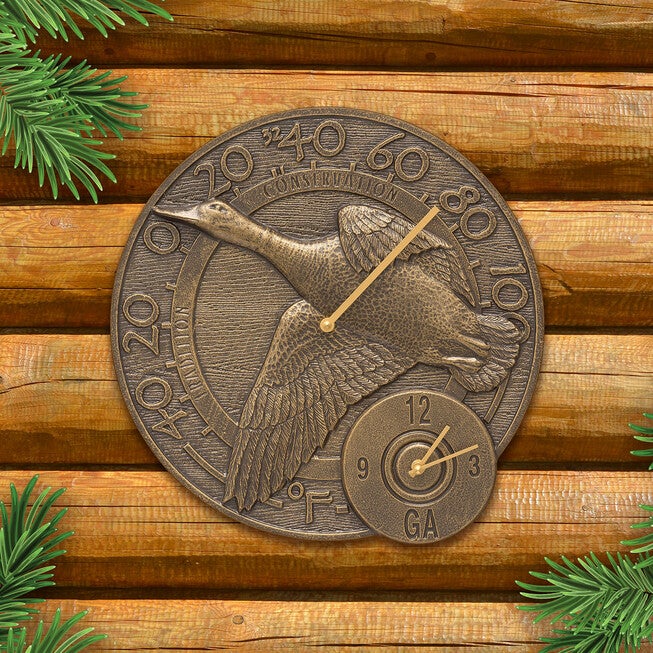 Duck 14 inches Clock and Thermometer Combo , , alternate image number 3