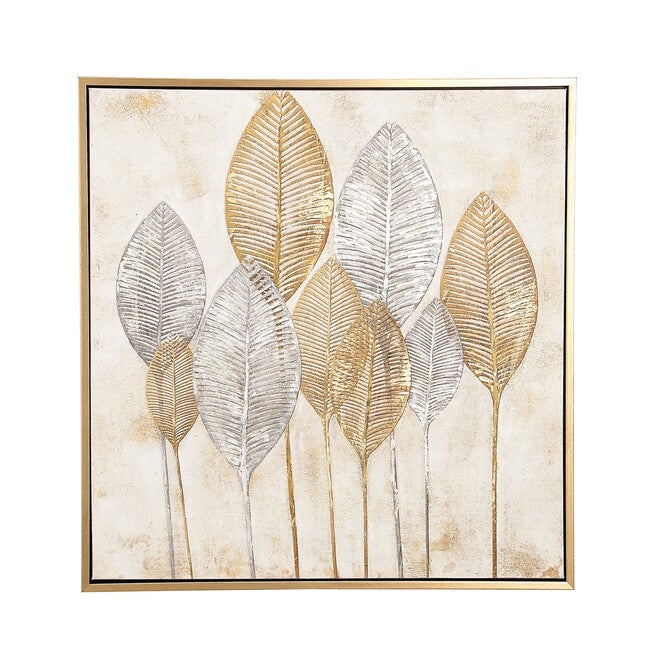 Cosmoliving By Cosmopolitan Brown Canvas Wall Art Framed Wall Art, , alternate image number null