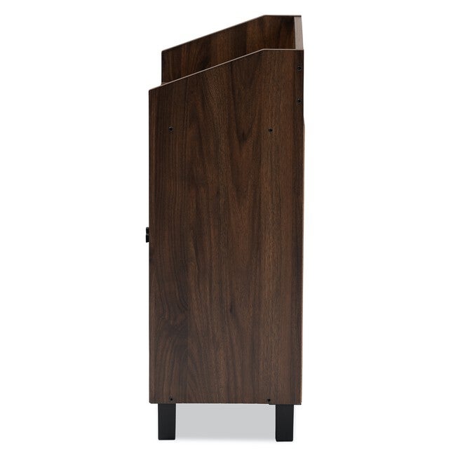 Rossin 2-Door Top Shelf Wood Entryway Shoe Storage Cabinet Furniture, , alternate image number null
