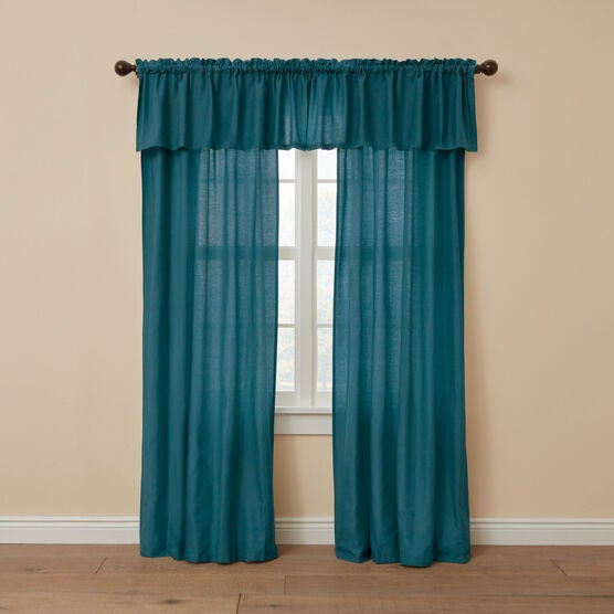 BH Studio Cotton Canvas Rod-Pocket Valance, BH Studio Cotton Canvas Rod-Pocket Valance,