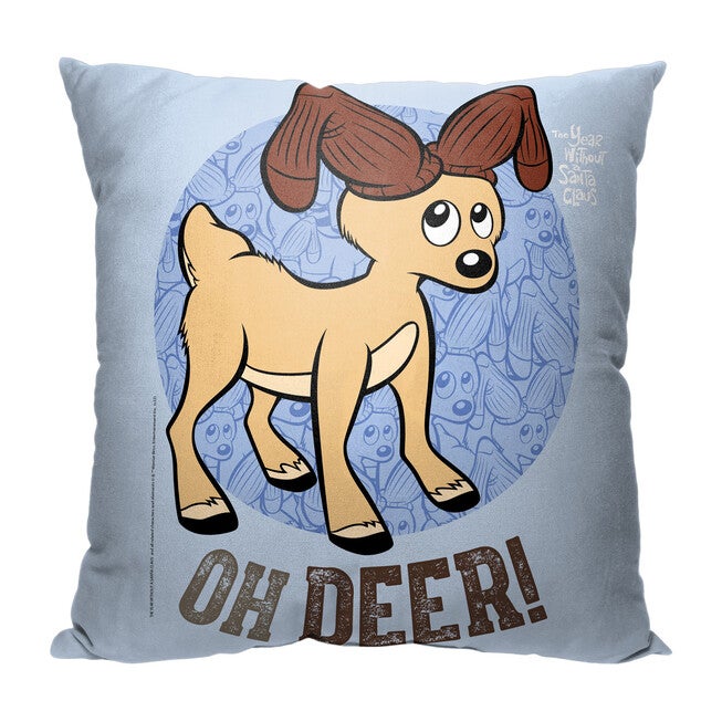 Wb Year Without A Santa Clausoh Deer 18X18 Printed Throw Pillow, O, hi-res image number null