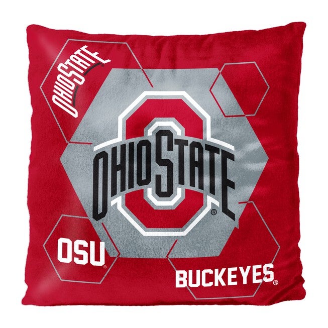 Ohio State Connector Velvet Reverse Pillow, MULTI, hi-res image number 0