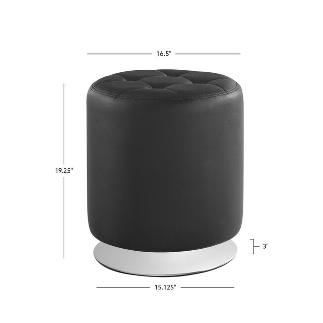 Saylor Swivel Ottoman Ottomans, , alternate image number null