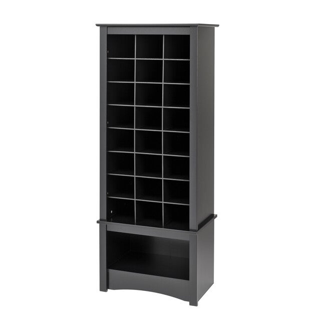 24-Pair Shoe Storage Rack with Bottom Shelf, , on-hover image number null