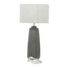 Grey Ceramic Traditional Table Lamp, , on-hover image number null