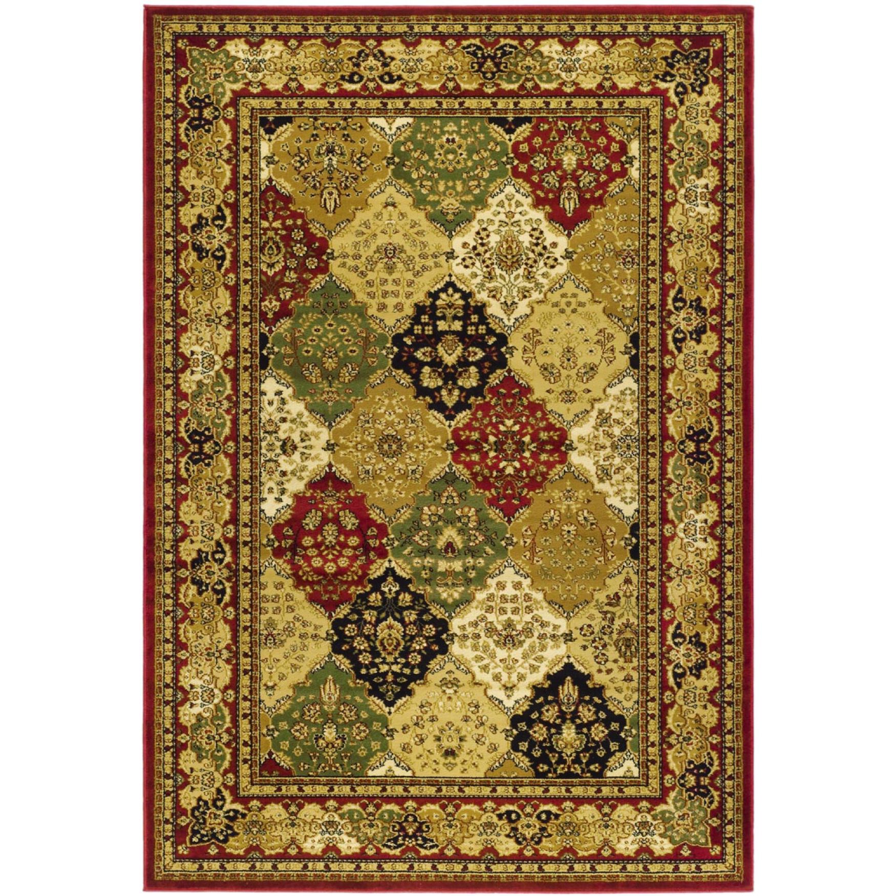 Lyndhurst 221 Multi / Red 6' X 9' Medium Rectangle Rug, MULTI RED, hi-res image number 0