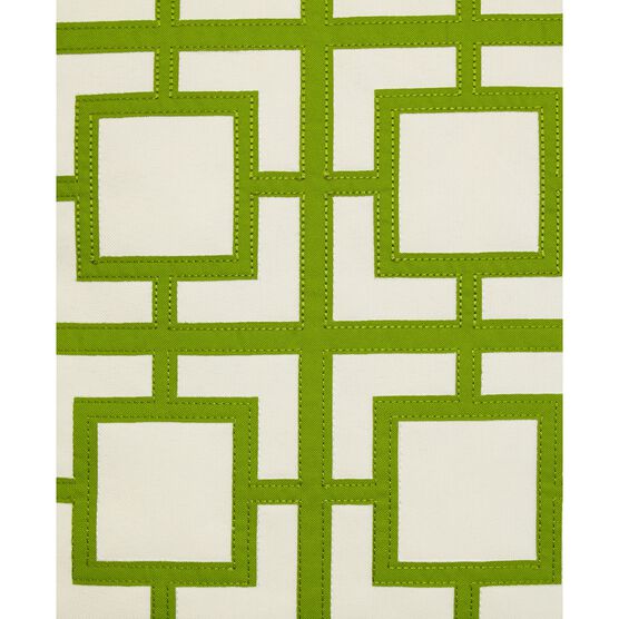 Modern Links Applique 20X20 Indoor Outdoor Decorative Pillow, , alternate image number null