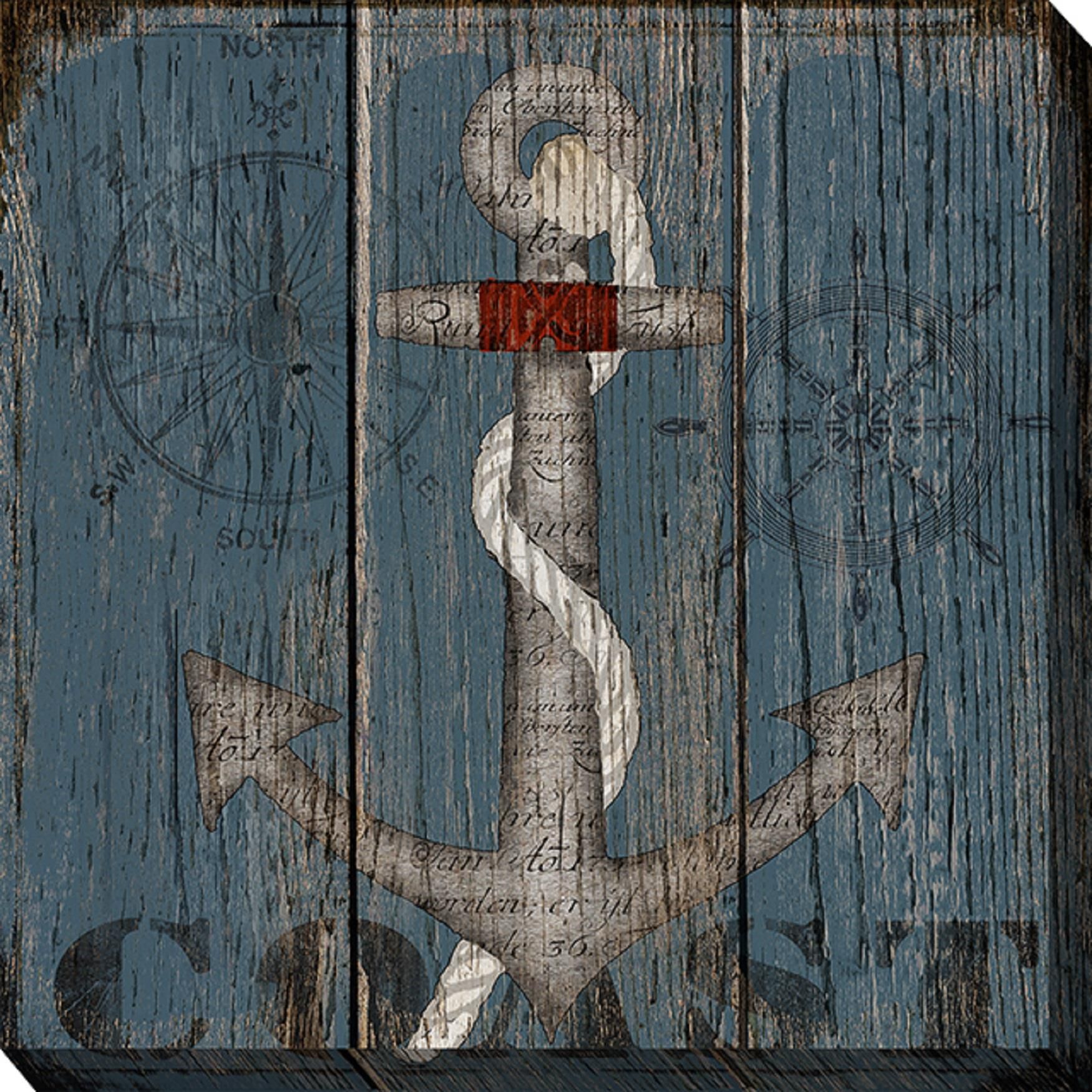 MARITIME ANCHOR OUTDOOR ART 24X24