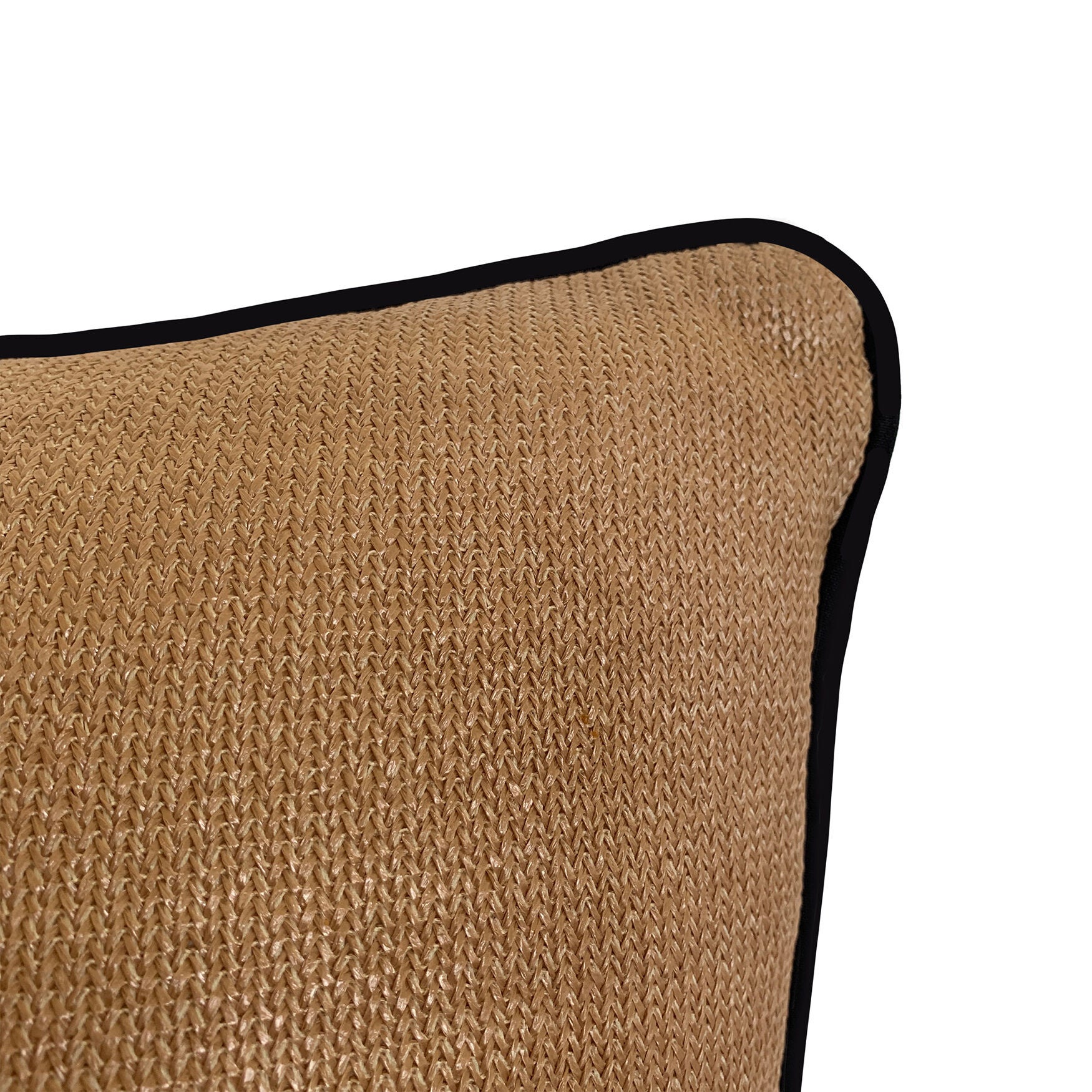 Indoor/Outdoor Reversible Raffia Mitered Stripe Decorative Throw Pillow 20X20, Leaf Multi, , alternate image number 7