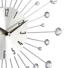 Silver Glam Metal Wall Clock, , alternate image number null