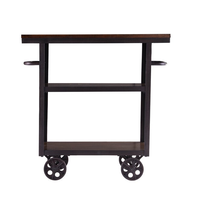 Elystan Industrial Rolling Kitchen Island, , alternate image number null