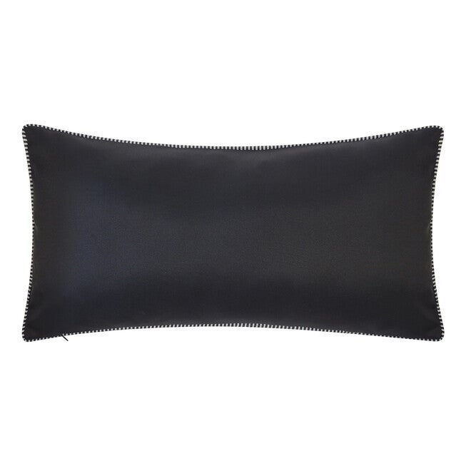 Edie @ Home Indoor/Outdoor Dimensional Topiary Lumbar W Crewel Embroidered Pots Decorative Throw Pillow 13X25, Leaf Multi, , on-hover image number 1